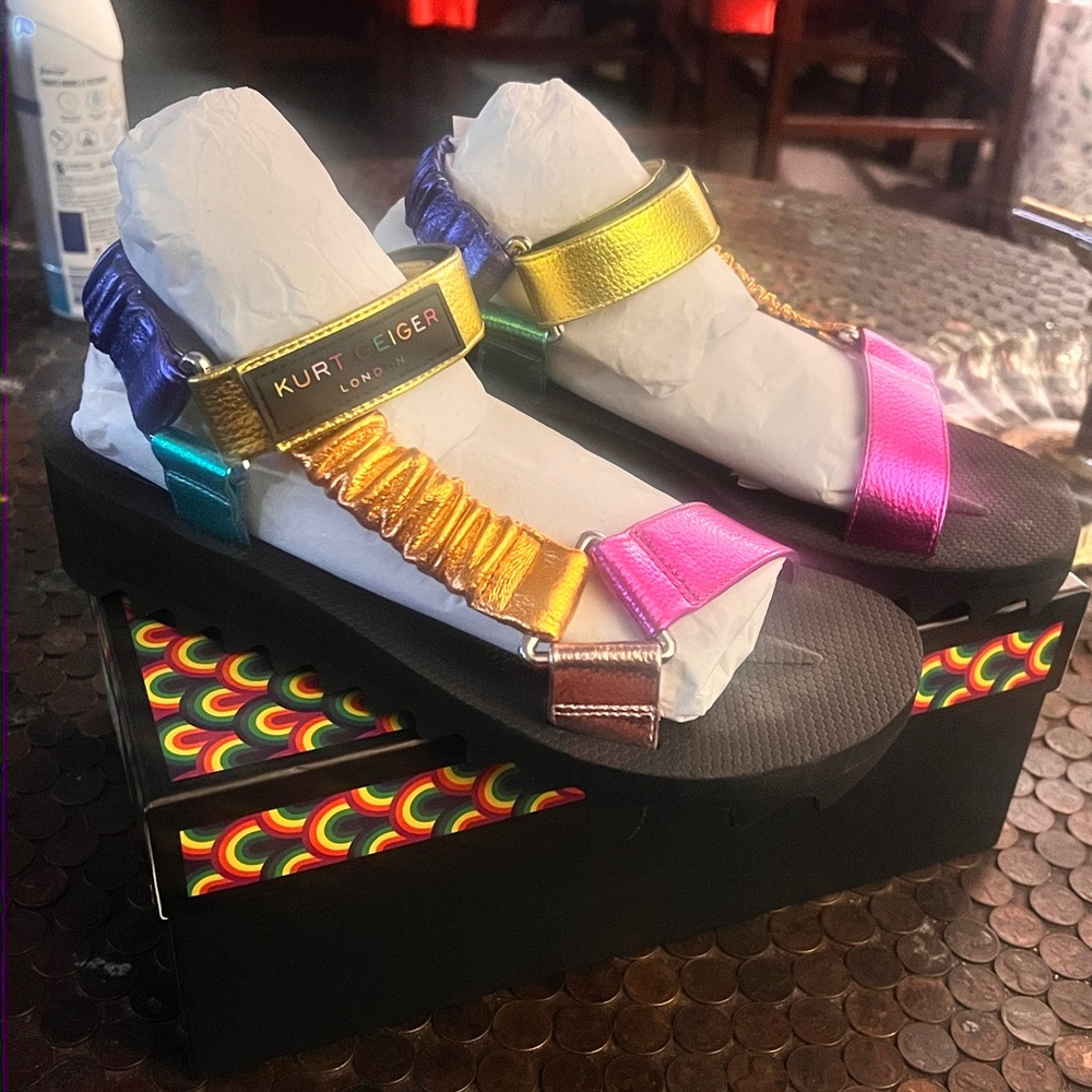 Kurt Geiger Vibrant Multicolor Sandals Orion Sandal